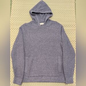 Taylor Stitch The Bryan Cotton Linen Pullover Chunky Knit Hoodie Men's Size 42